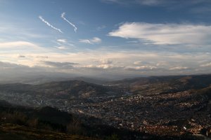 A panorama of Sarajevo