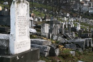 At the Jewish cemetery