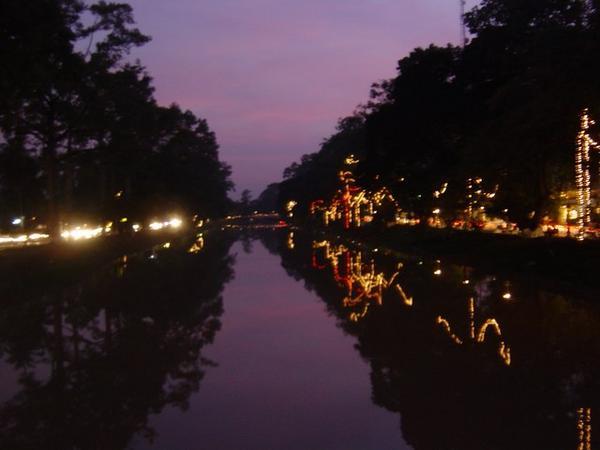 The River in Siem Reap at Night