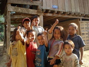 Kids in the Kmu Village 