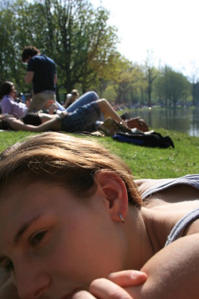 Relaxing at Vondel Park