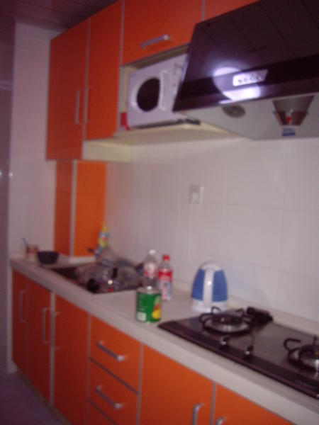Our (very) orange kitchen