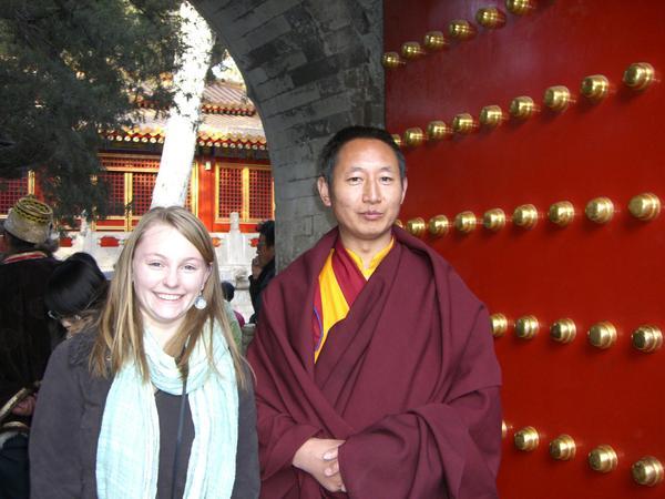 Immy and a monk
