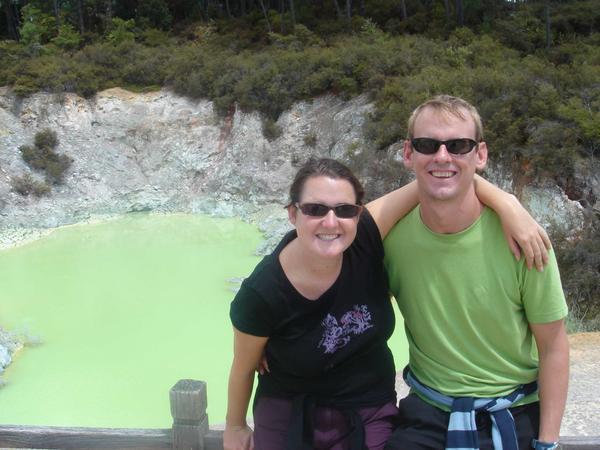 Wai-o-tapu Devils Bath (some mad mineral makes in that colour)