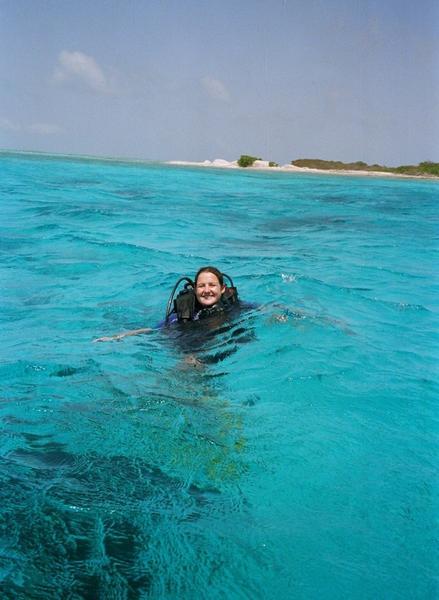 Diving Los Roques style, in perfect water
