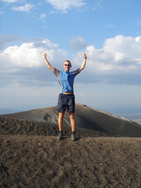 At the top of Cerro Negro