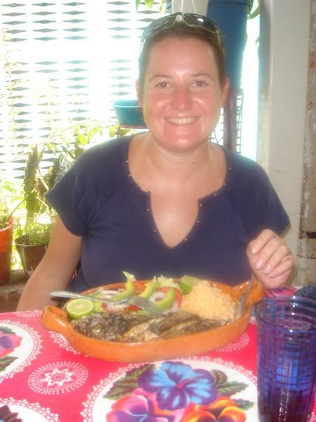 Kerry is very happy with Mexican food!