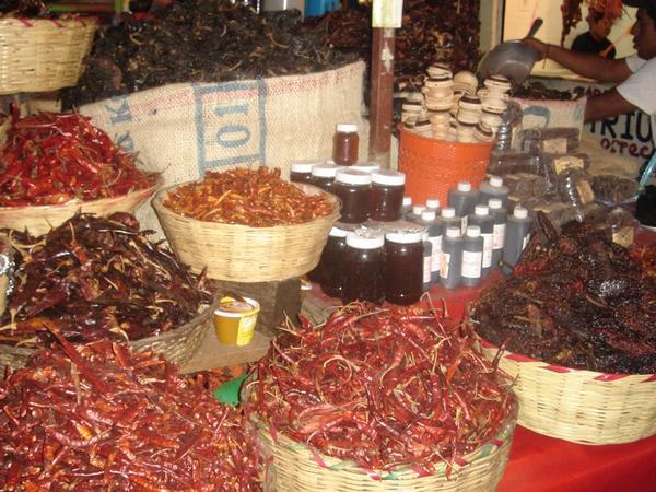 chiles at the market