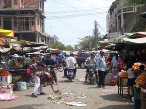 Phnom Penh's Marktstrasse