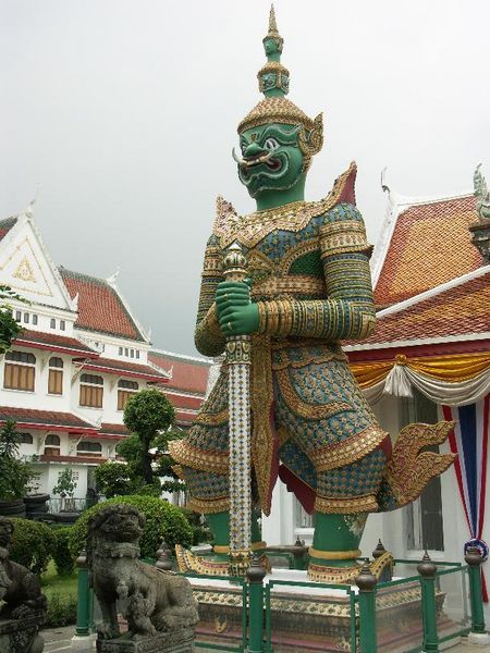 Giant Emerald figure of war, Wat Arun