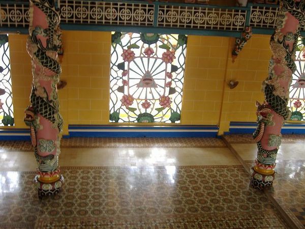 Inside the Cao Dai temple, Vietnam