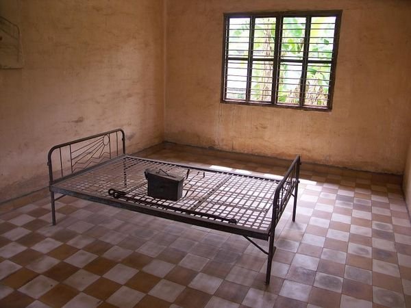 a cell in the Tuol Sleng Prison