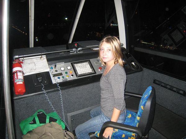 Me posing as monorail driver, Darling Harbour