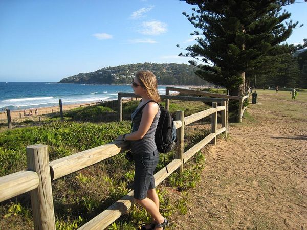 Me having a look for cast members, Palm Beach, set of Home and Away