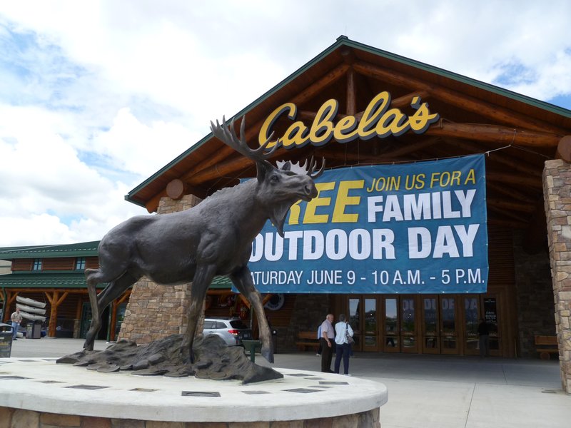 Big Moose in front of Cabela's
