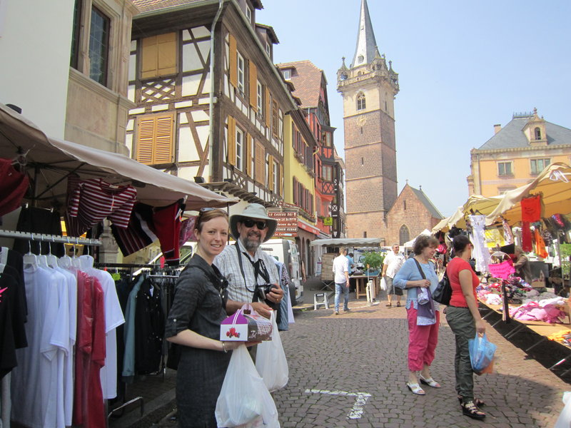Obernai market.