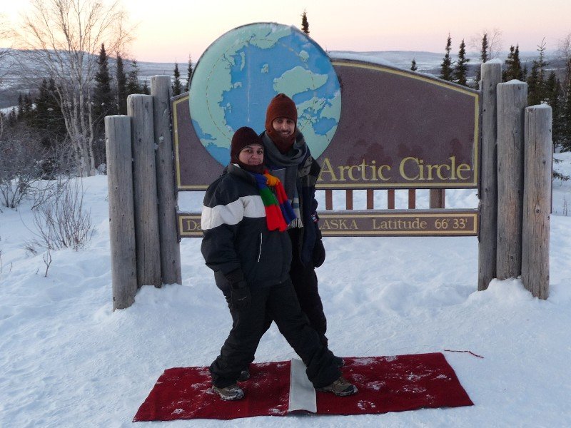 Crossing Arctic Circle