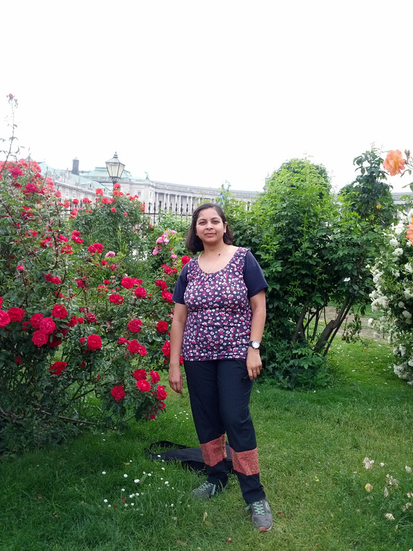 rose garden in palace
