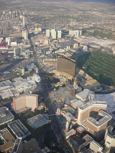 Las Vegas Strip desde el aire