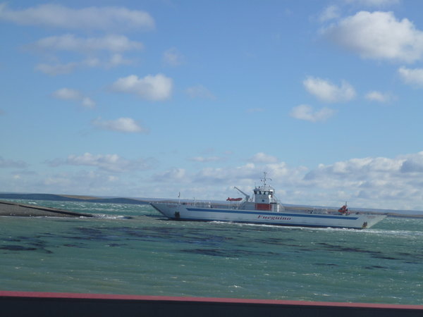 Ferry across Magallanes Channel