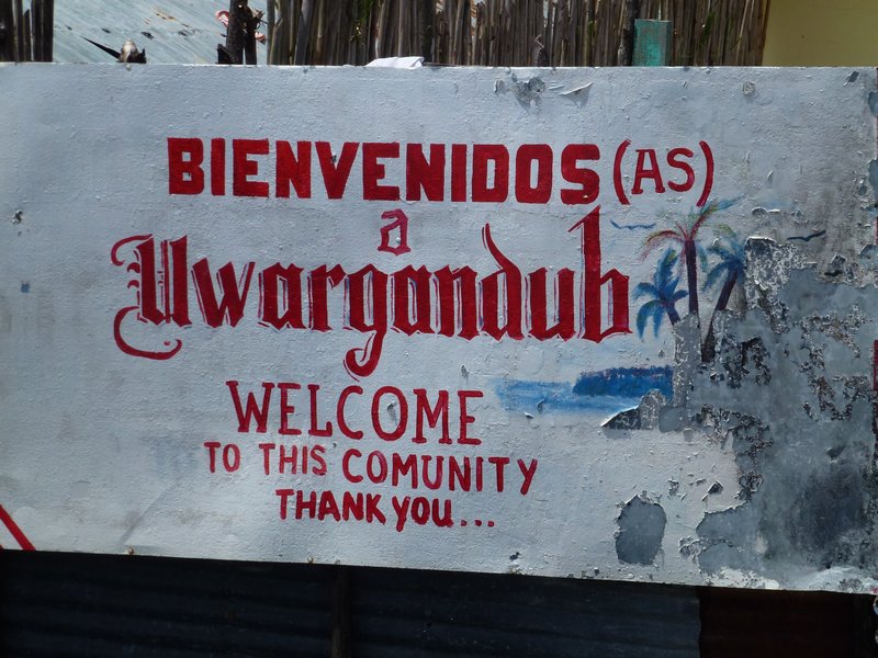 Welcome sign at Uwargandub