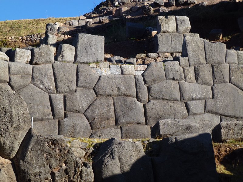 Section of stone wall at Sacsayhuaman