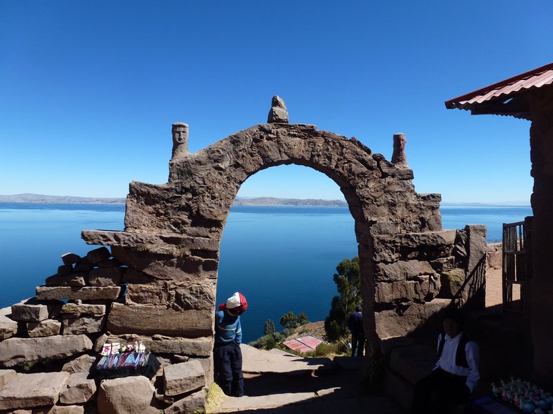 Gate at the top of Taquile Island
