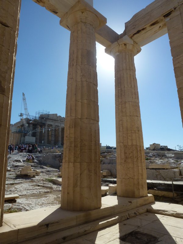 Athens Acropolis pillars