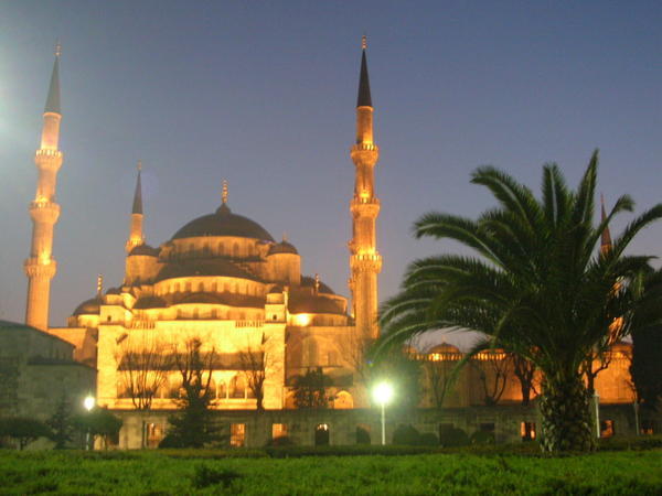 Blue Mosque lit up