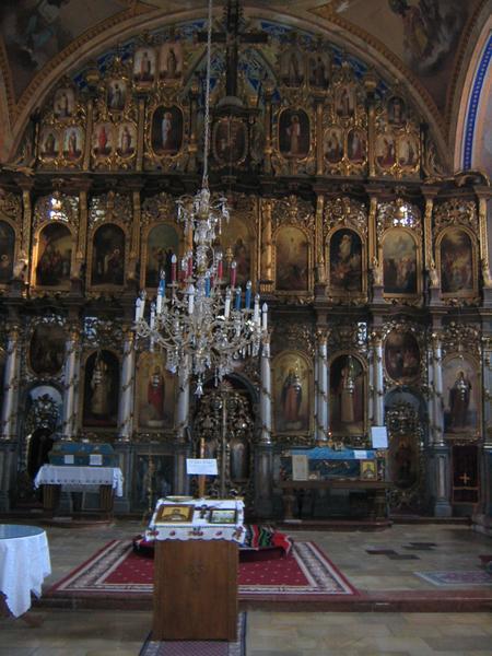 The elaborate altar