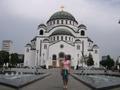 Me in front of St. Sava temple