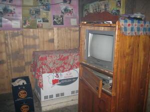 TV, VCR, fridge