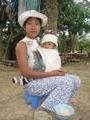 Hilltribe woman and baby