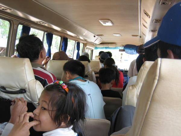 Cambodian bus ride