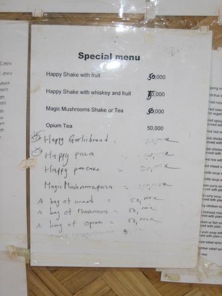 Special funny happy menu just for you