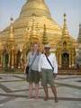 Senti and I in front of Shwedagon