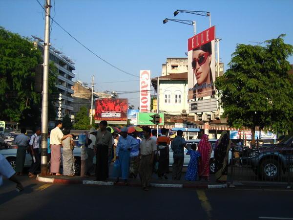 Yangon street scene