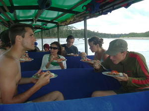 lunchtime on the river Manu
