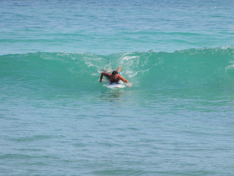 Jordan's First surf!