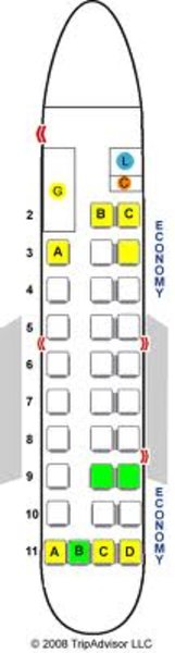 Embraer 120 Brasilia Seating Chart
