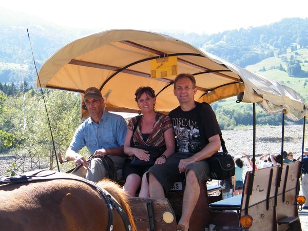 Horse & Carriage ride around Swiss Village