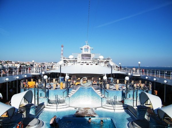 1 of the pools onboard