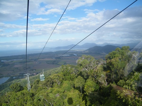 The cable car down