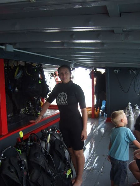 Sonia in the Dive gear