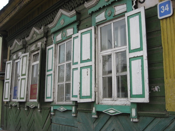 Siberian style wooden Houses 