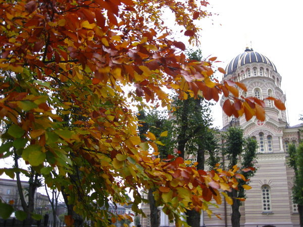 Autumn colours and Russian Orthodox Church