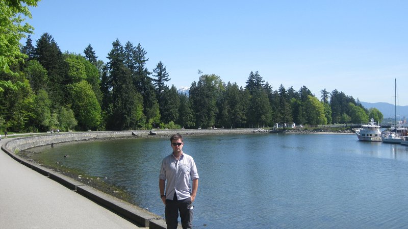The sea wall around Stanley Park