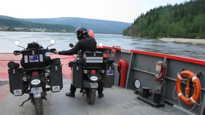 Ferry from Dawson City to the start of the Top of the World Hwy