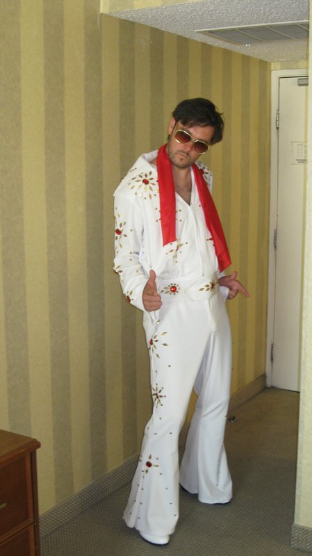 Elvis has entered the building