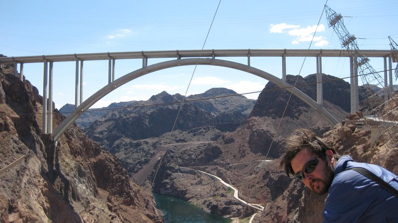 The new bridge to bypass Hoover Dam road